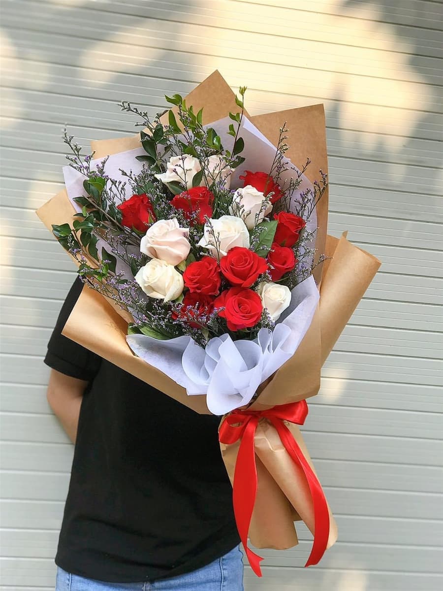 Bó hồng đỏ đẹp ở Hồ Chí Minh - HB52