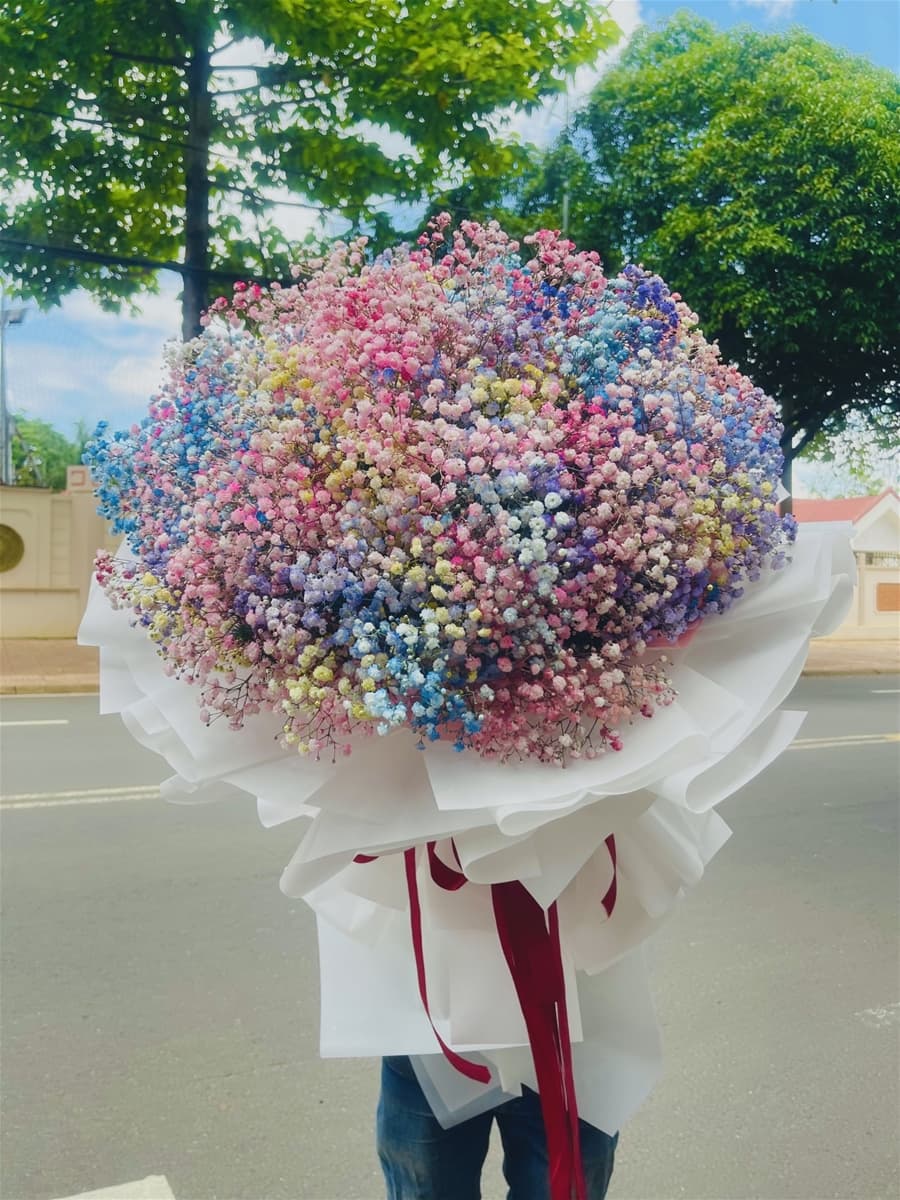 Bó hoa baby khổng lồ ở Hồ Chí Minh - HB18
