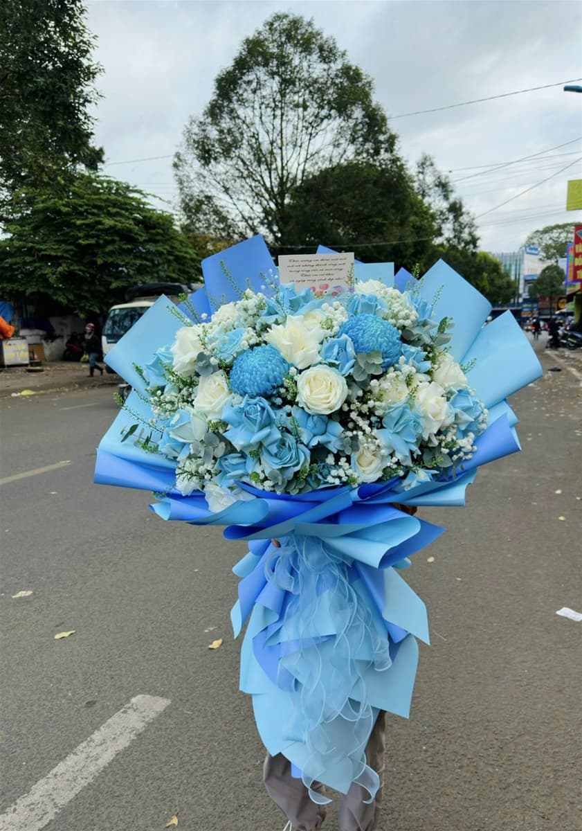 Bó hoa hồng xanh ở Hồ Chí Minh - HB36
