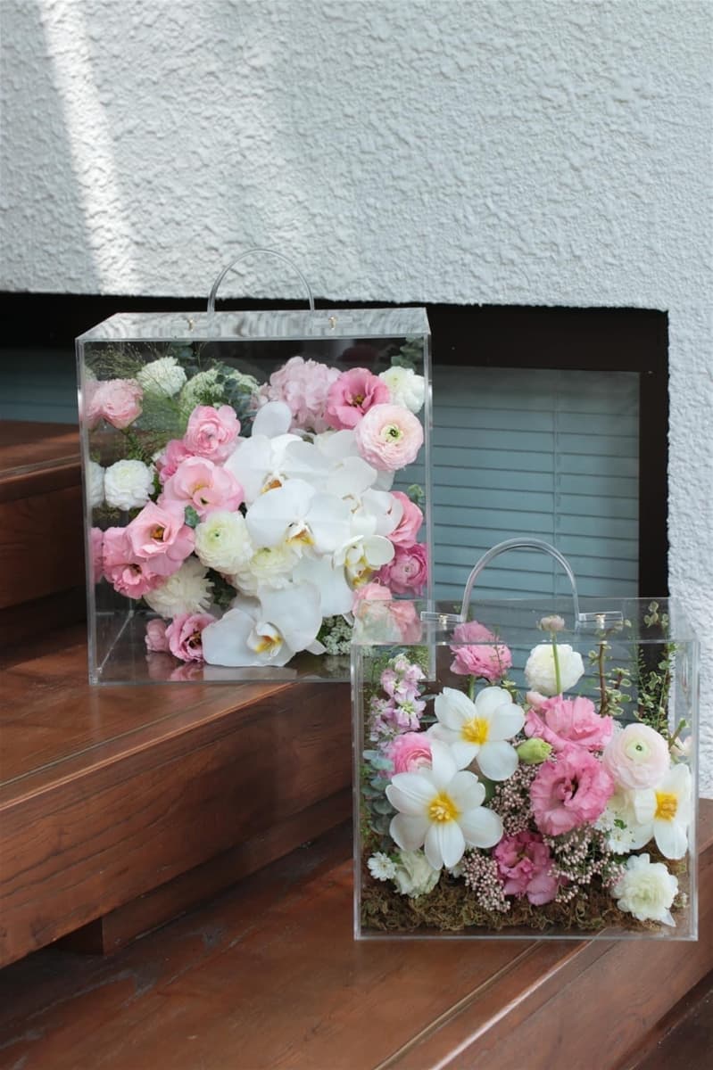 Hộp hoa hình chữ nhật ở Hồ Chí Minh - HH05