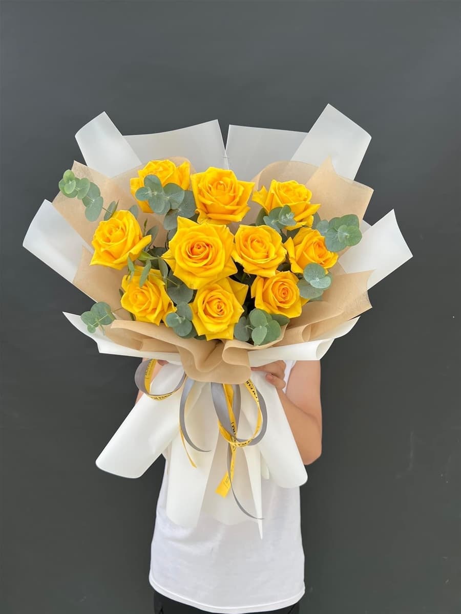 Bó hoa hồng vàng ở Hồ Chí Minh - HB51