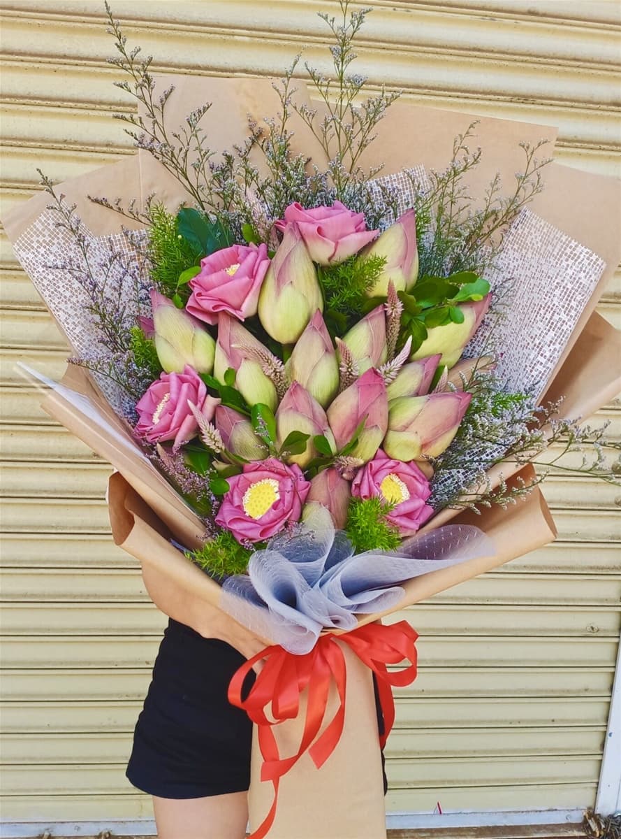 Bó hoa sen ở Hồ Chí Minh - HB45