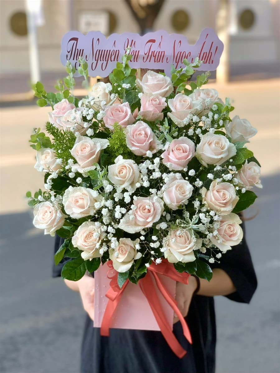 Giỏ hoa dễ thương tại Hồ Chí Minh - HS13