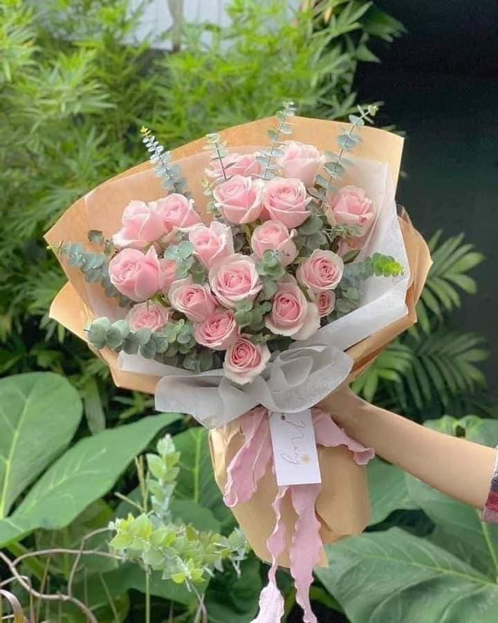 Bó hoa hồng phong cách nhẹ nhàng - HB42