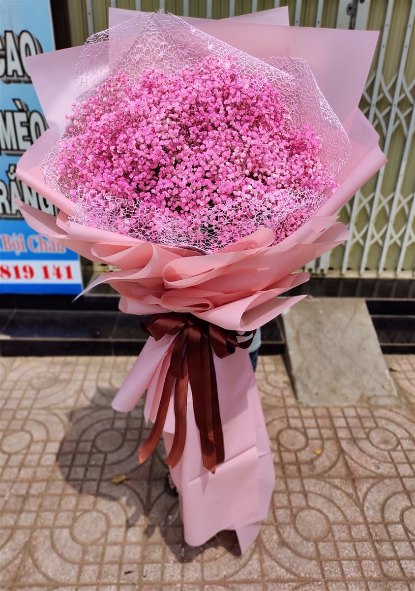 Bó hoa baby khổng lồ tại Hồ Chí Minh - HB47